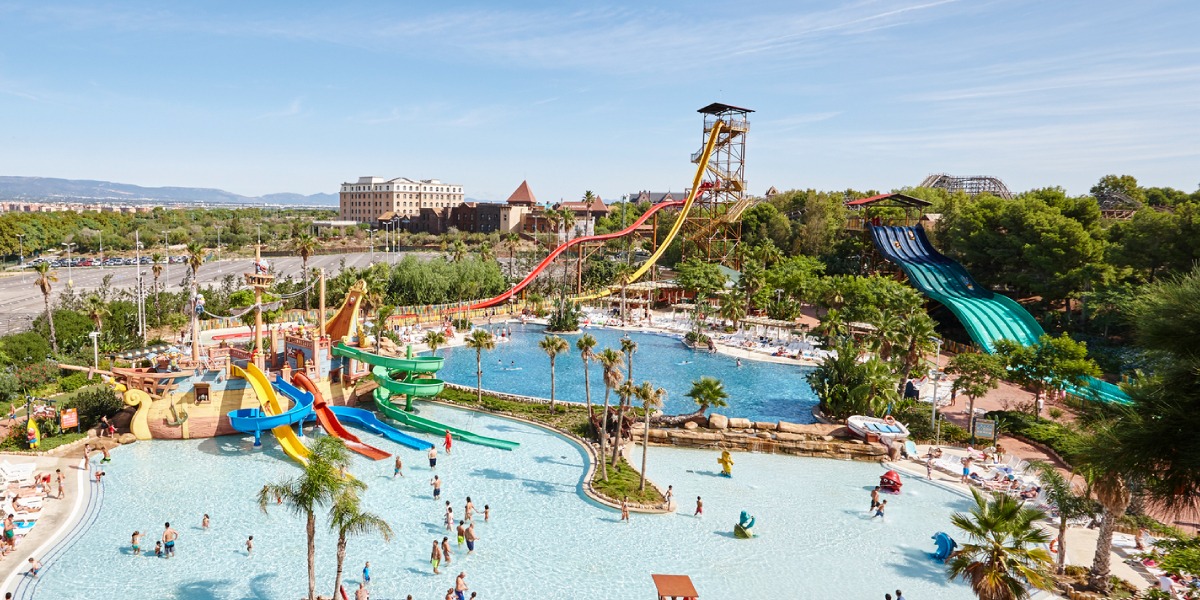 Caribe Aquatic Park toboganes altos