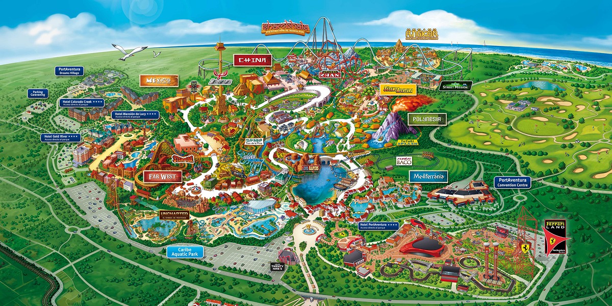 Mapa PortAventura World
