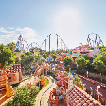 Imagen aérea de PortAventura World.