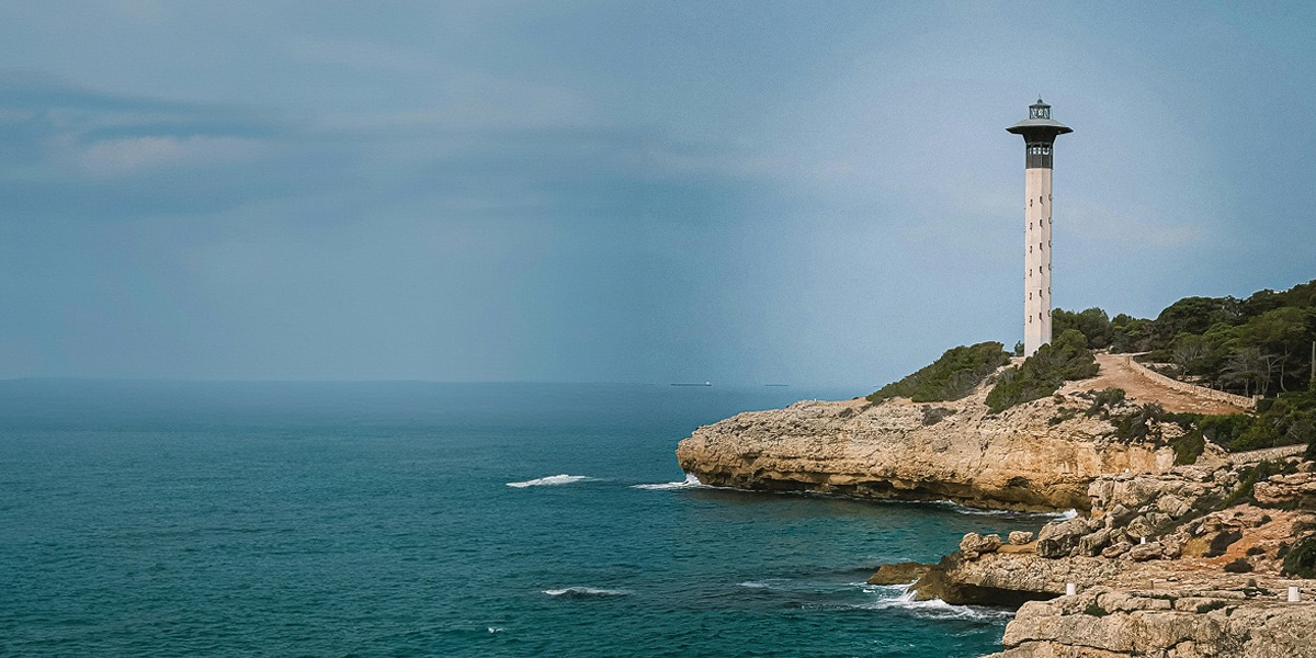 Vista panorámica de la costa de Torredembarra